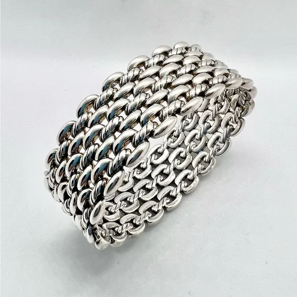 David Yurman Thoroughbred 3-Row Cuff Bracelet - Picture 16 of 16